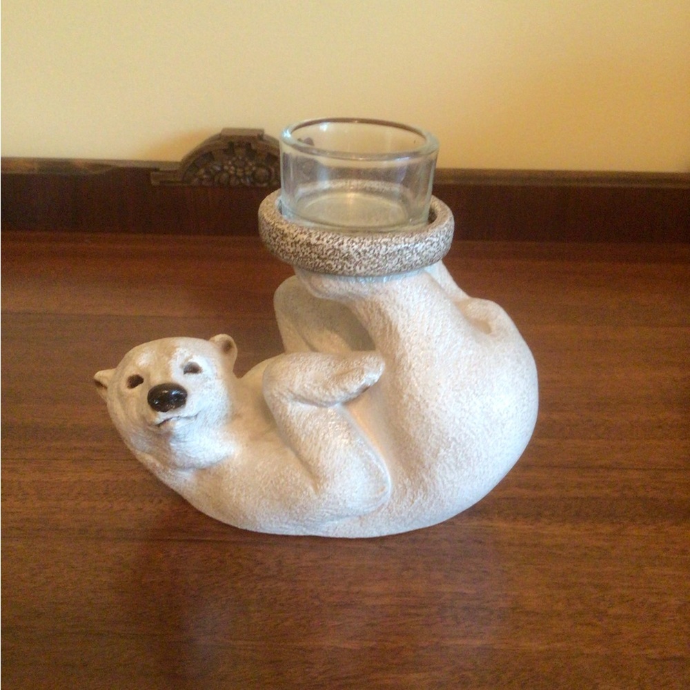 Windstone Editions Polar Bear Candle Holder
